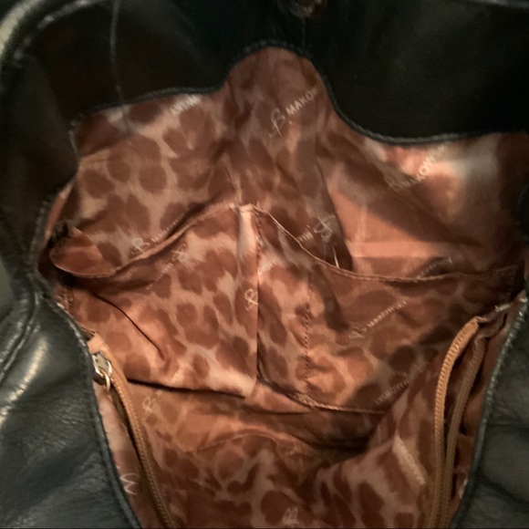 B. Makowsky Black Leather handbag - Picture 13 of 14